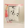 Hand-painted portrait glass photo frame